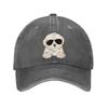 Cool Dog Wearing Sunglasses Baseball Cap Breathable Polyester Adjustable Casual Hat for Adults