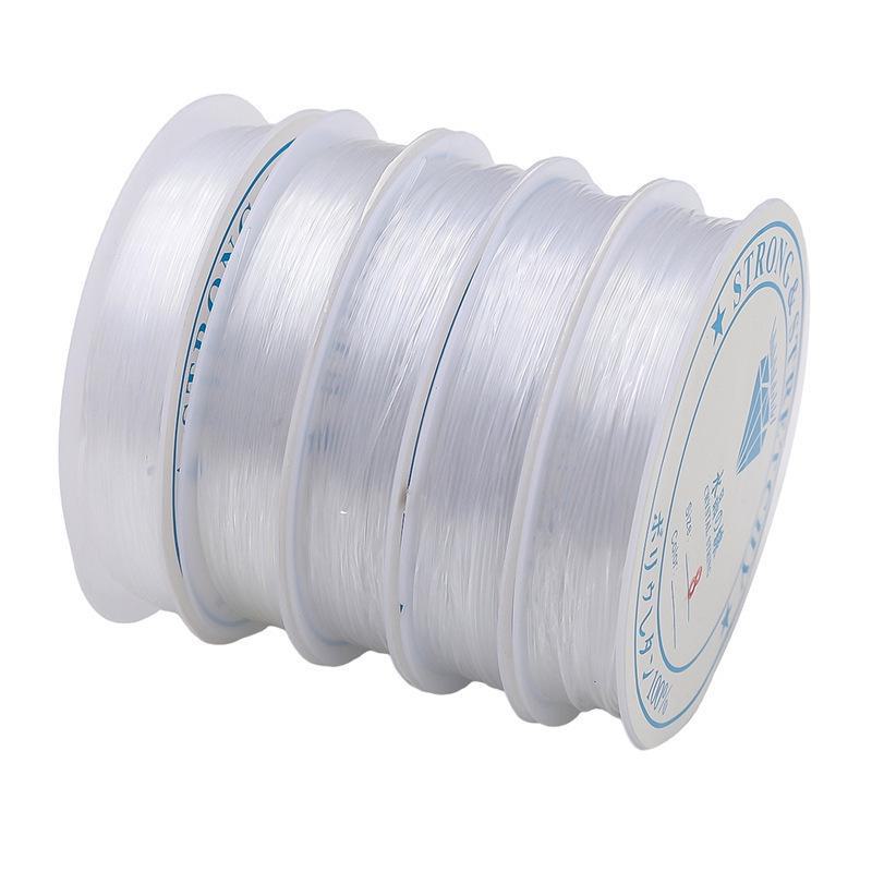 Прозрачная неэластичная кристальная леска для самостоятельного изготовления бисера и аксессуаров для ювелирных изделий