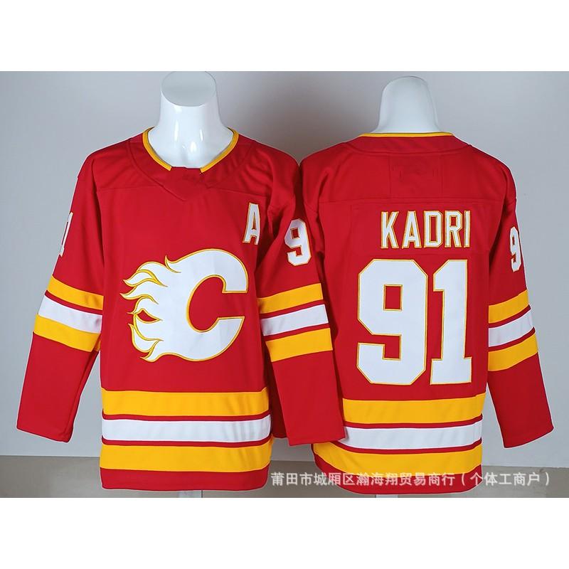 Ice Hockey Jersey Flame Team 10 11 91 Embroidered Custom Sport Uniform Men Adult Winter