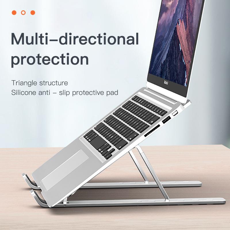 Складная подставка для ноутбука, алюминиевая подставка для ноутбука, портативный держатель для ноутбука, подставка для планшета, компьютерная поддержка для ноутбука ipad