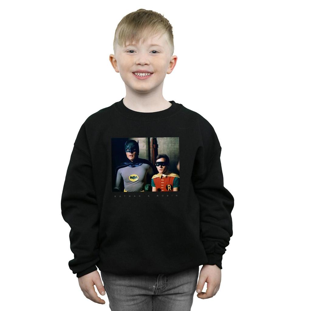 DC Comics Boys Batman TV Series Dynamic Duo Photograph Sweatshirt