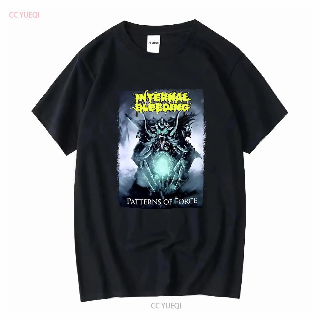 Internal Bleeding Patterns Of Force T Shirt S M L XL Officl Death Metal long or short sleeves vintage Washed Slightly Versatile
