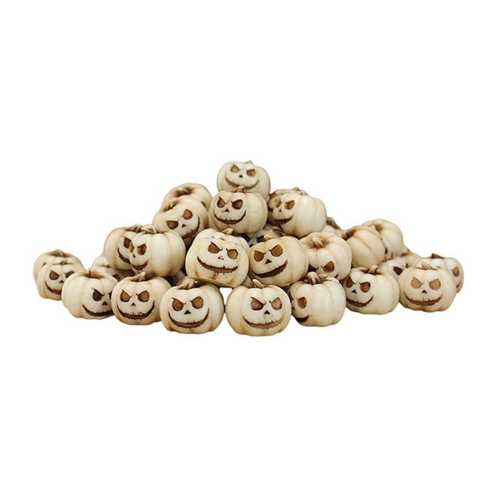 Resin Mini For Halloween Pumpkins with Grimace Faces Set of 20 for DIY Crafts Seasonal Decor and Dollhouse Accessories