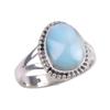 Natural Republic Larimar Gemstone 925 Solid Sterling Silver Gift Ring S.7 Q8G00