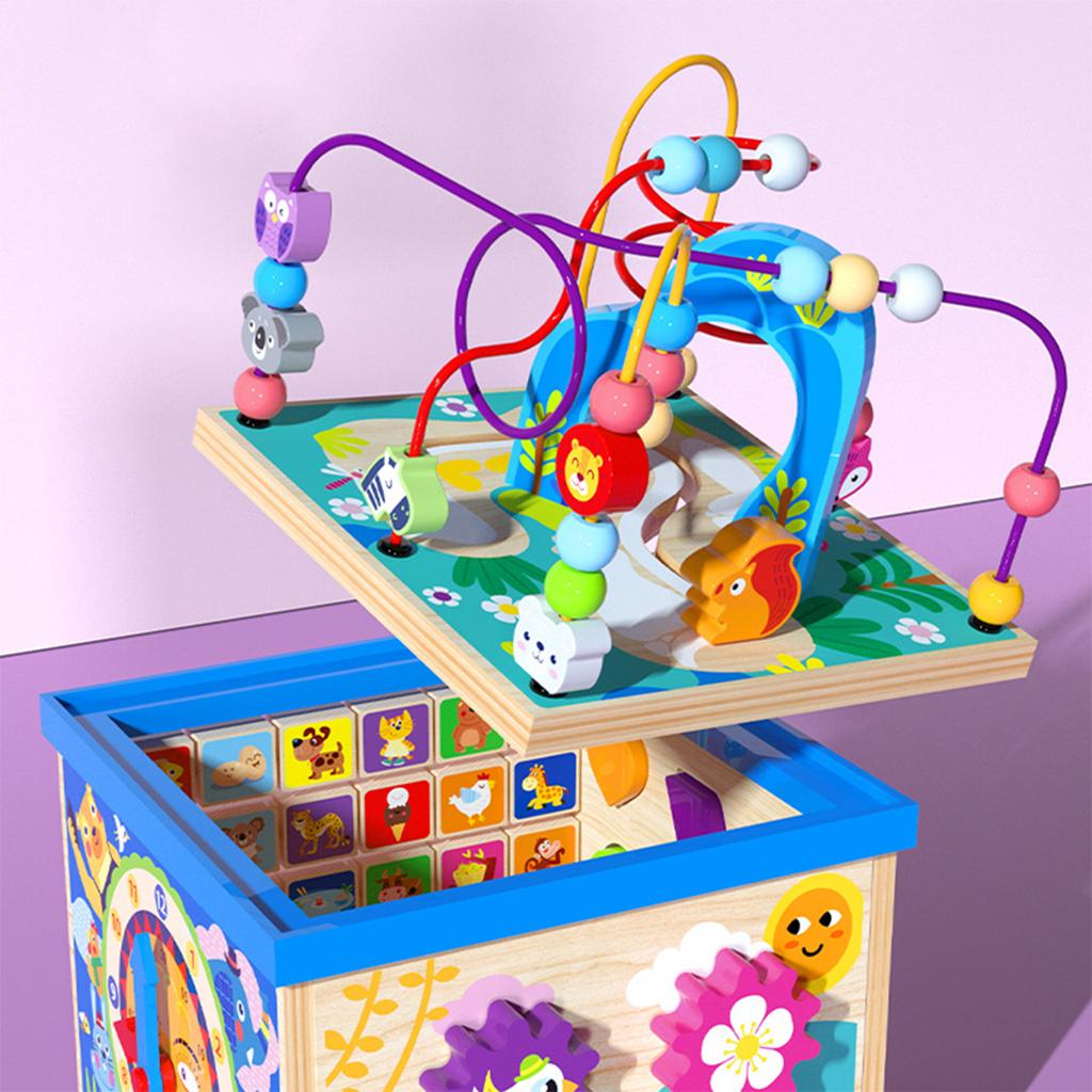 Abacus Bead Maze Shape Sorter Improve Logic Training and Thinking Skills Suitable for Early Education Center