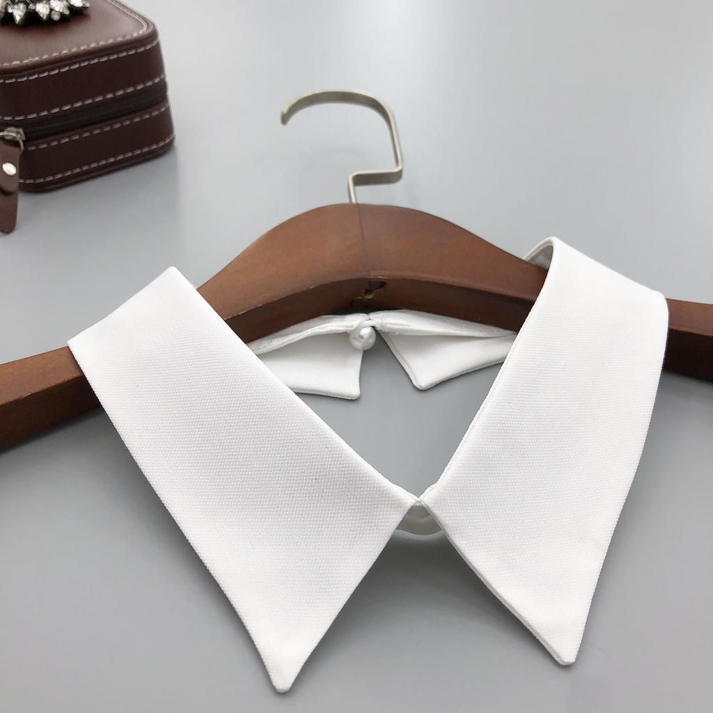 Classic black white Fake Collar Womens stylish Shirt Detachable Adjustable Ladies Collar versatile Clothes Blouse False Collar