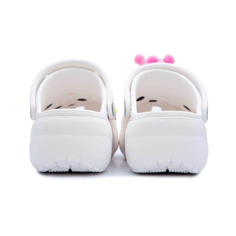 Crocs Классические сабо на платформе Милые Мягкие Девочки Классические Облачные Милые Повседневные Стиль Барби Дырочные Туфли Женские Белые