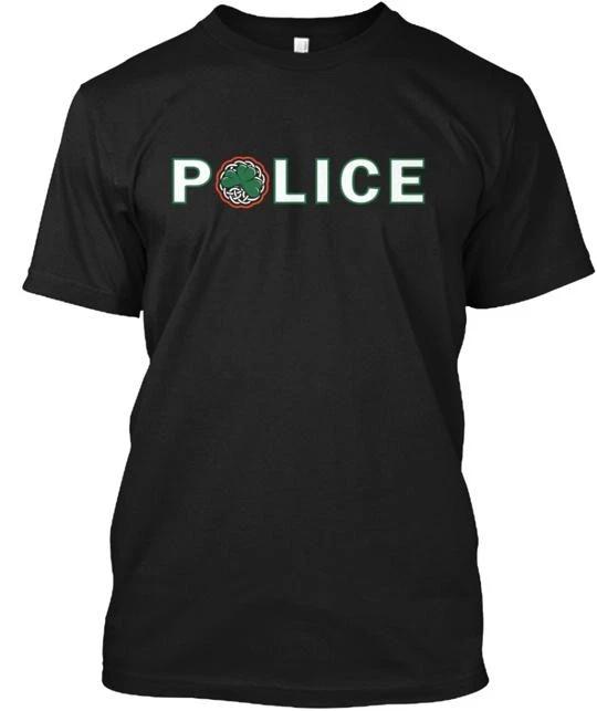Мужская - Футболка Ирландской полиции Кельтский Трилистник TTshirt Сделано в США Размер от S до 5XL