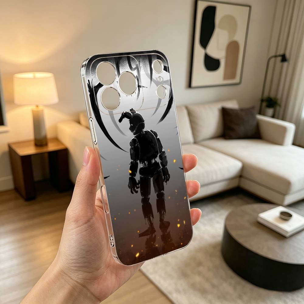 F-Five N-Nights  GAME Phone Case Transparent Silicone Soft For iPhone 17 16 15 14 13 12 11 Mini Pro Max Plus