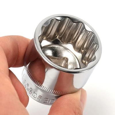 Набор из 12 коротких 12-гранных головок с битами 1/2" 8-32 мм Трещотка Набор 12-гранных головок для Автомобильного Ремонта Ручной Инструмент