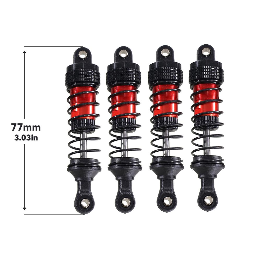 Upgraded Shock Absorber For SCY 16101 16102 Pro Wltoys 124008 144001 124017 MJX Hyper Go 16207 16208 16210 14301 14210 RC Car