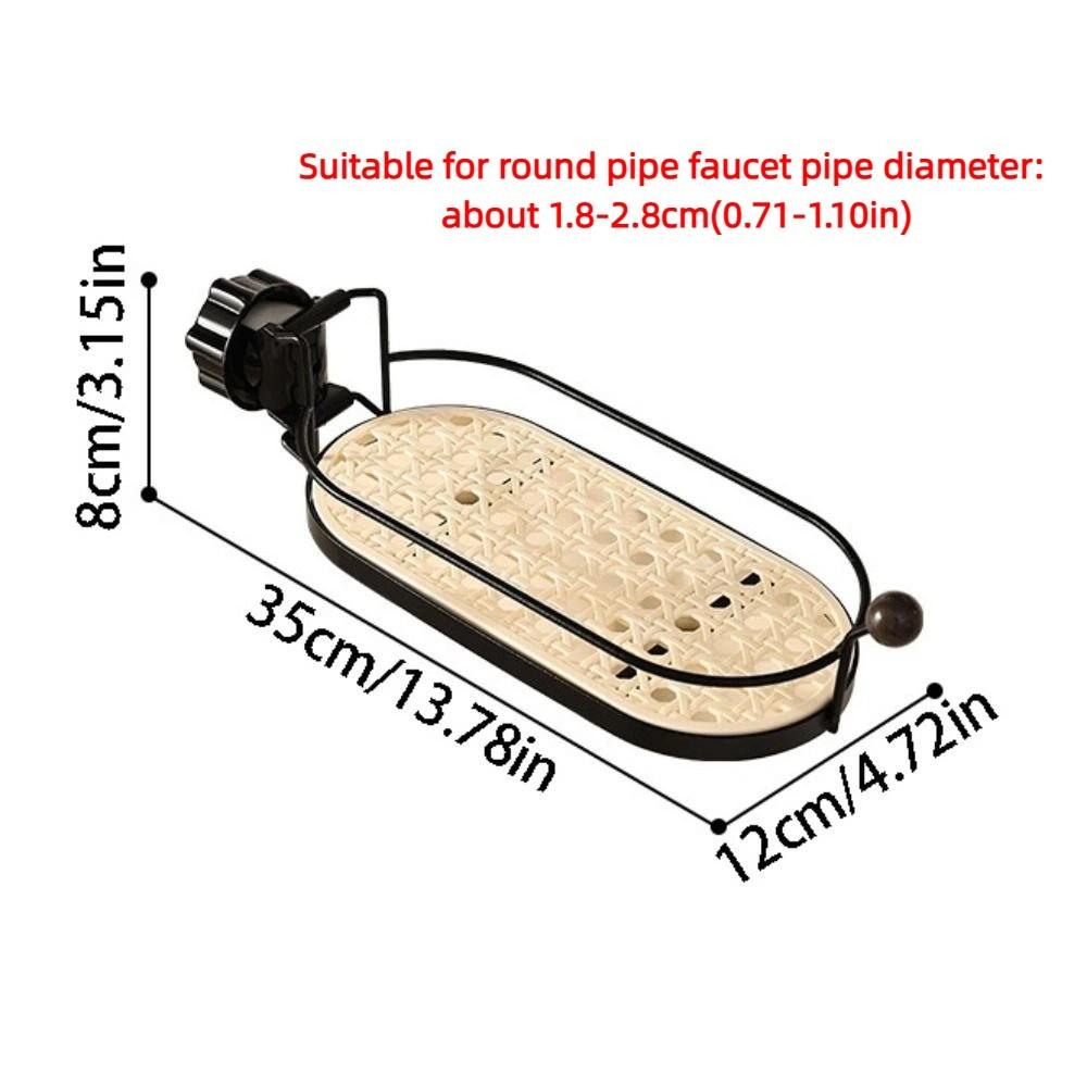 Removable Shower Shampoo Holder Rust-Proof Sink Drain Organizer Faucet Sponge Soap Rack Home Use