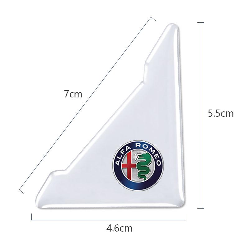 GLSRA1 4Pcs Car Door Protection Sticker Dash-proof Buffer Adhesive For Alfa Romeo Giulia Stelvio Giulietta 156 159 147 Mito Tonale Brer