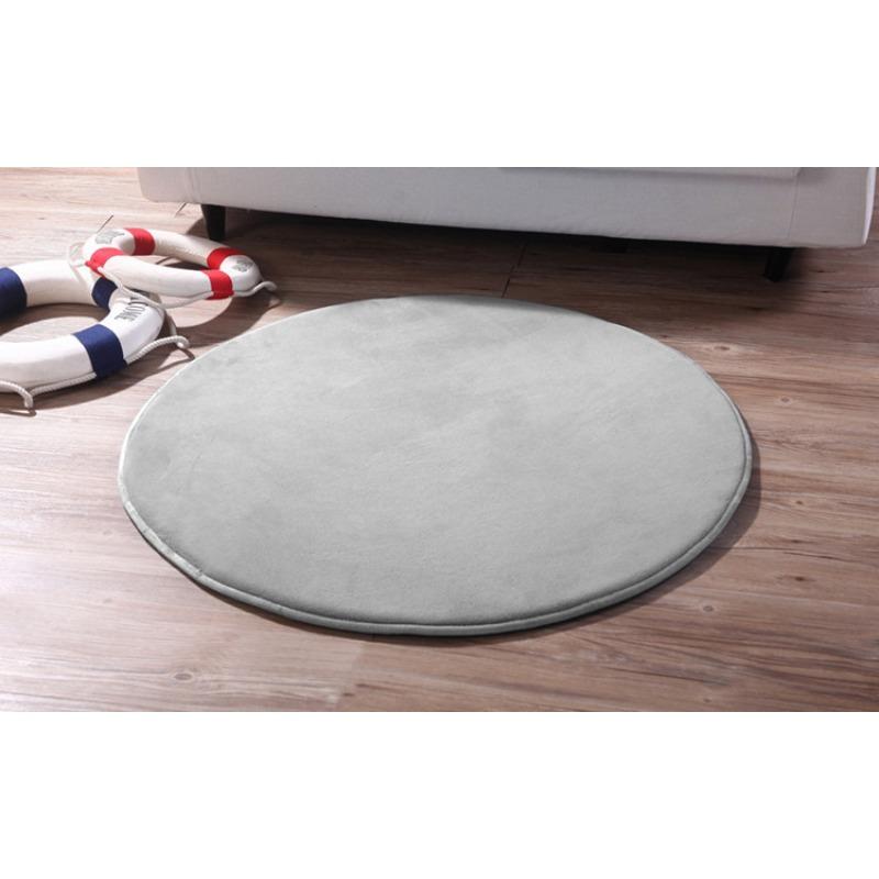 Solid Color Circular Floor Mat Computer Hanging and Swivel Chair Living Room Bedroom Carpet Floor Rug Nordic Style Home Decor