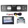 European License Plate Frame Rearview Camera with 4 LED Night Vision & Waterproof Design