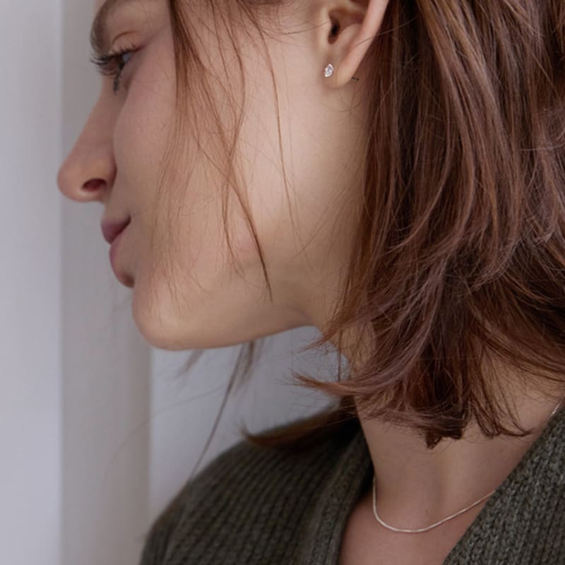 PAIGEFLYNN JEWELRY [925 Silver] Minimal Box Chain Necklace