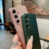 AG Матовый Противоударный Стеклянный Чехол Для Samsung S25 Edge S24 FE S23 S22 S21 S20 FE Note 10 Plus 20 Ultra A55 A54 Ударопрочный Чехол