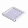 White Dryer Outlet Cover With Net Ventilation Grill Active Louver Exhaust Vent Cover  House Outside