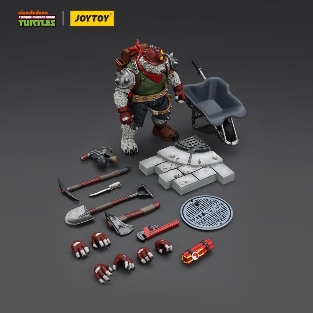 JOYTOY Оригинал Черепашки-ниндзя 1/18 Groundchuck Dirtbag Rahzar Полная серия Фигурки Игрушка Модель Кукла Подарок