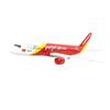 1:Готовая модель самолета Vietjet Air A320, масштаб 1:63, из литого сплава