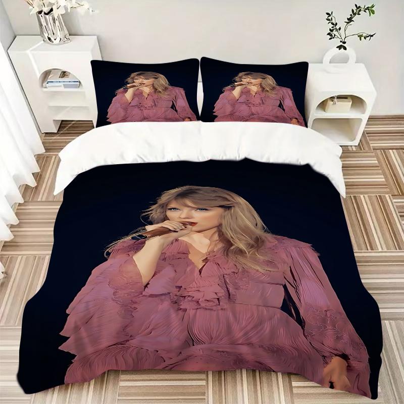 3Pcs Taylor Swift Performance Bedding Sets For All Sizes New 3D Printed Bed Cover Comforter Duvet Cover Pillowcase Bedroom Decoration
