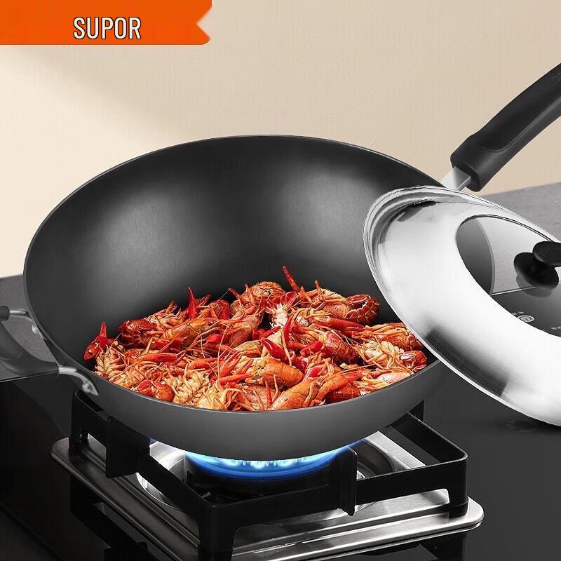 Supor 32cm Cast Iron Wok