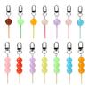 Упаковка из 7 красочных брелоков в виде конфет-макарон, набор из леденцов, бижутерия для ключей, симпатичные украшения для ключей и сумки