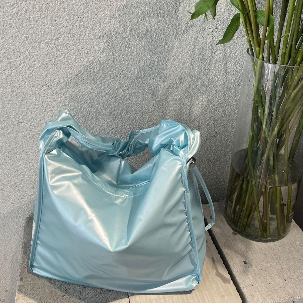 Handbag Drawstring Bag Korean Style Tote Bag Sweet Pleated Nylon Shoulder Bag  Women