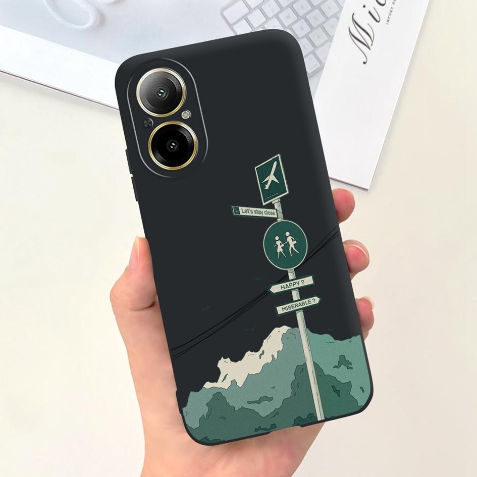 For Realme C67 4G Case RMX3890 Shockproof Cover Fashion Marble Slim Soft Silicone Phone Case For RealmeC67 4G C 67 Protect Shell