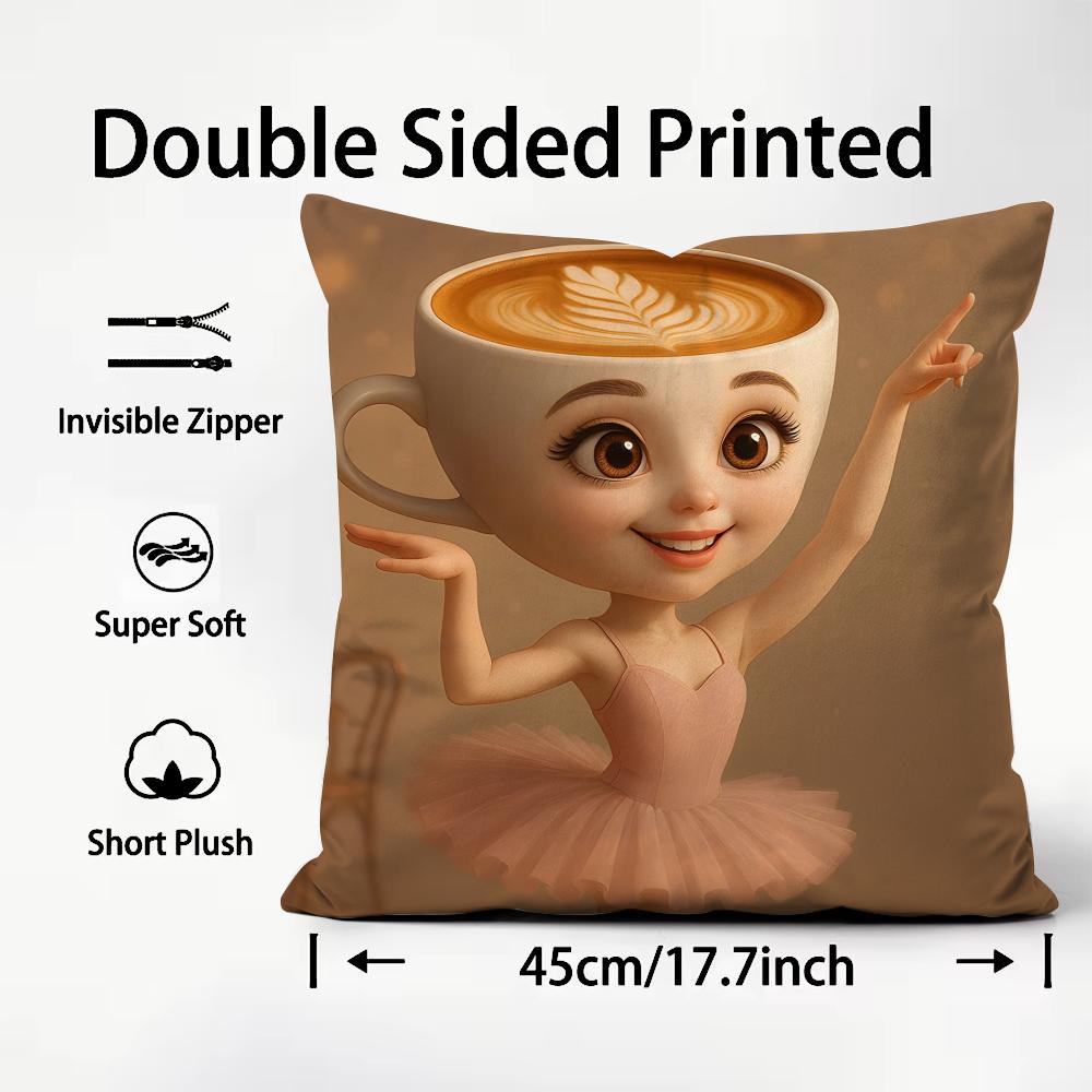 Tung Sahur Tralalero Tralala Cushion Cover Plush Fabric Soft DoubleSided Printed Sofa Warm Winter Home Child Gift Pillow Case