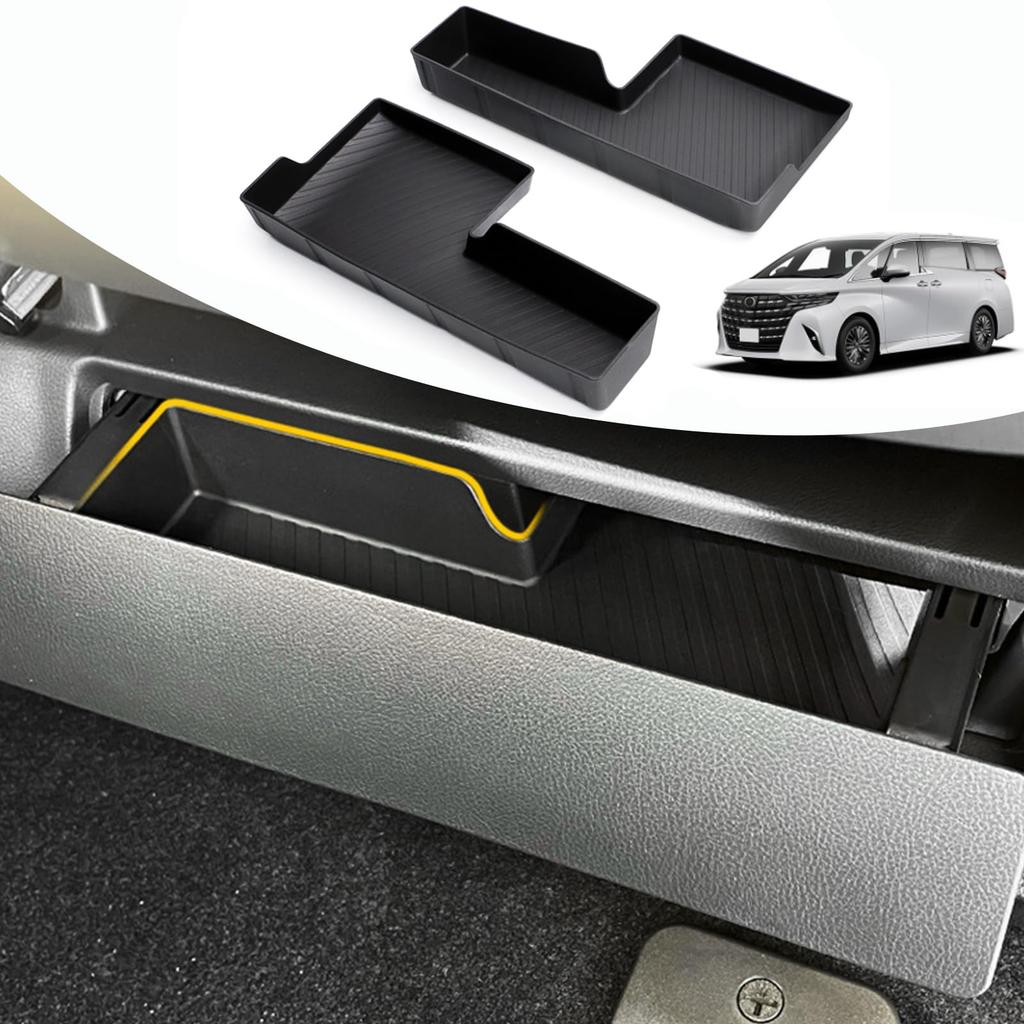 Temiry Alphard/Vellfire 40 Series 2nd Row Bottom Seat Tray Console Tray Storage Box Under