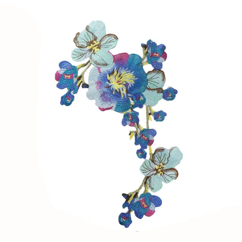 Большой размер вышитые нашивки с цветком пиона, нашивки для одежды с цветком пиона, аппликация для одежды, шитье