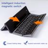 Rechargeable Bi  Fold Three Fold Wireless Key Bord Italian Folding Keyboard Portable Keyboord Mini Foldable Keyboard