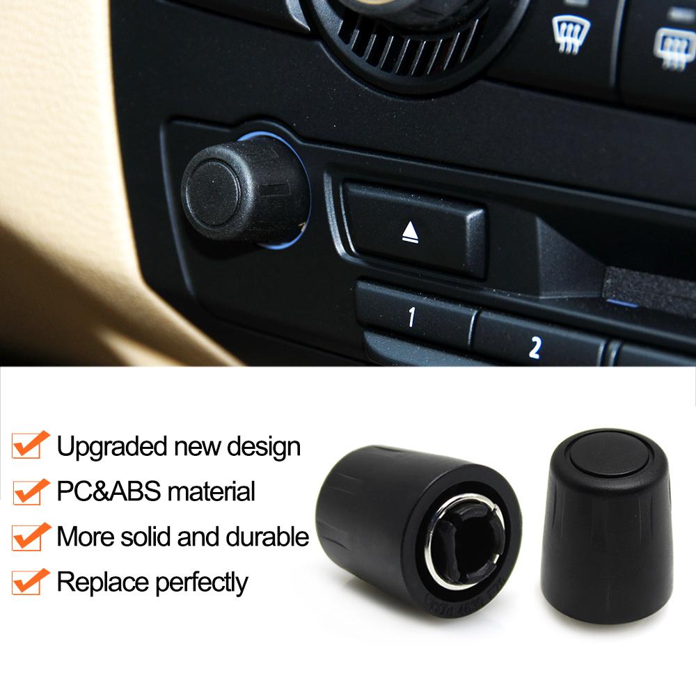 Car Dashboard Multimedia Radio CD Player Audio Volume Rotary Switch Knob Cap For BMW X5 X6 E70 E71 E72 2007-2013 65126966510