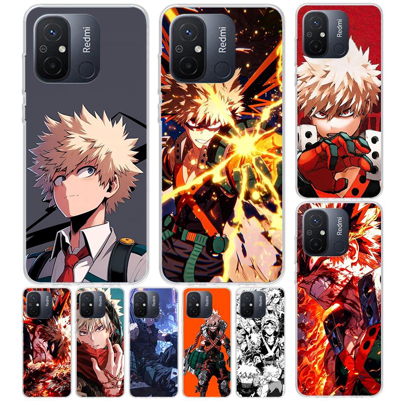 Бактего Кацуки MHA Мой герой Чехол для Xiaomi Redmi 14C 13 13C 12 12C 10 10C 9 9C 9T 9A Чехол для телефона 10A 8A 8 7A 7 6A 6 Pro K70 K60