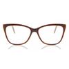 Full Rim Cat Eye Glossy Dark Brown Vicari Cp115c Fashion Women Eyeglasses