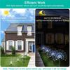 1 Pack Solar Firework Lawn Light Outdoor,IP65 Solar Garden Flower Fairy Lights For Patio Garden Christmas Lighting Decoration