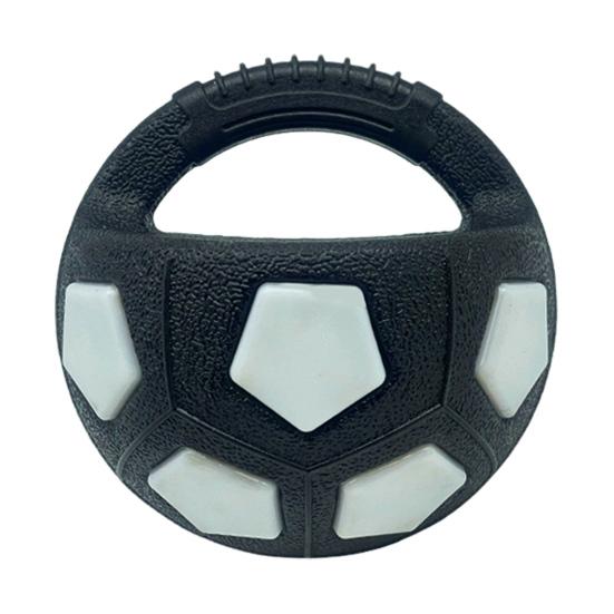 Мяч для собаки с ручкой пищащий интерактивный мяч для апортировки резиновый питомец футбольный мяч успокаивающий мяч плавающая водная игрушка для дрессировки пород собак агрессивные грызуны