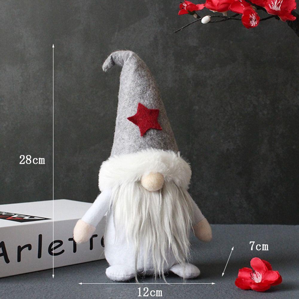 Originality Christmas Decorations Durable Gnome Santa Claus Faceless Doll Dwarf Red Hat Dirt-proof