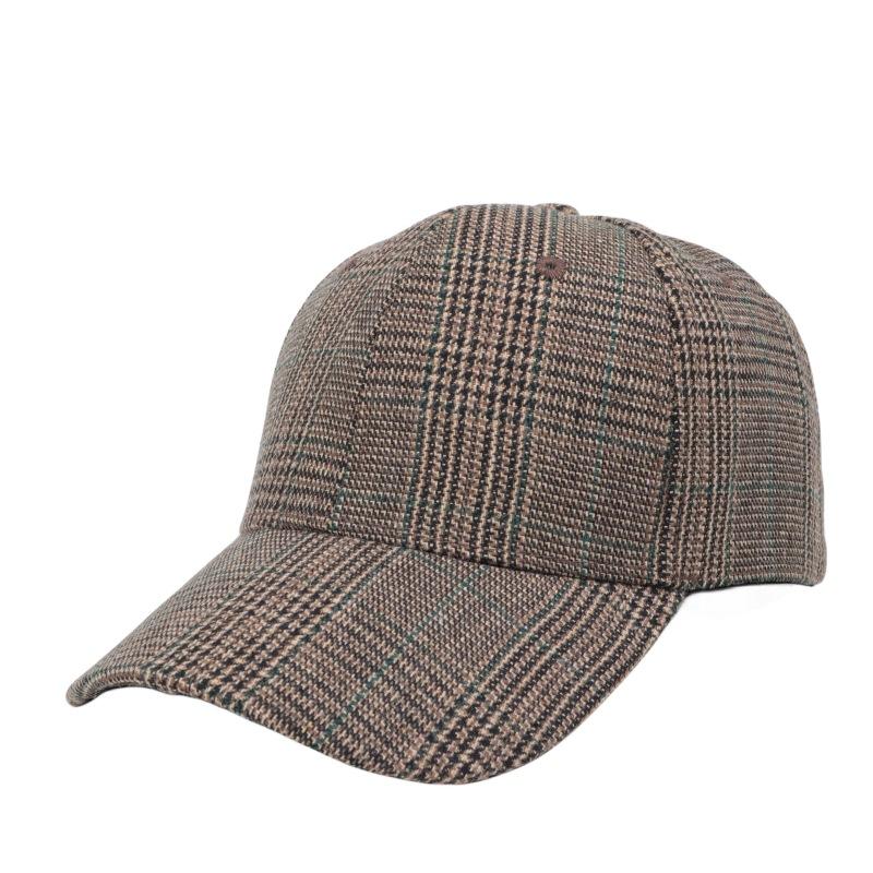 Women's Houndstooth Baseball Cap - Spring and Autumn Outdoor Sunshade Hat with Curved Brim Perfect for Casual Daily Wear and Sun Protection