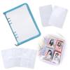 Noalife Axta Case Oshikatsu Goods Acsta Case Oshikatsu Storage Carry File 6 Ring Zipper Case Refill Instax Album Check Book (blue Refill Set, A5)