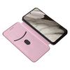For Google Pixel 8 Carbon Fiber Texture Card Holder PU Leather Phone Case Flip Folio Stand Phone Cover