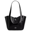 COACH Hadley Refined Cow Leather Handbag, Shoulder Bag Large Women's Black CCF05-SVBK