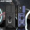 KEYSION Противоударный чехол для Samsung A55 5G A35 A25 A15 4G, защитное кольцо для камеры, чехол-подставка для телефона Galaxy A35 A55 A25