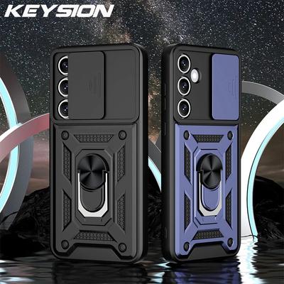 KEYSION Противоударный чехол для Samsung A55 5G A35 A25 A15 4G, защитное кольцо для камеры, чехол-подставка для телефона Galaxy A35 A55 A25