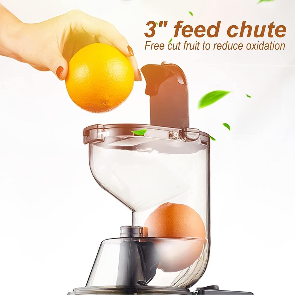 Slow Masticating Juicer,Apples Orange Juicer Machine With Wide Chute Quiet Motor For Juicer Machines Vegetable And Fruit Masticating Juicer