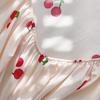 2025 New Cherry Fitted Sheet Skin-friendly Aloe Vera Cotton Washed Cotton Bed Sheet For Girls