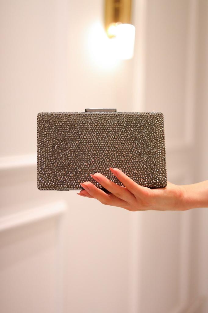 Women's Stylish and Useful Evening Dress Bag Square Case Saworoski Stone Evening Dress Bag 222