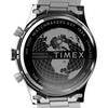 TIMEX Waterbury Traditional Chrono Watch, Men's, Silver, Black Dial, Stainless Steel, Mineral Glass, Quartz Movement, TW2W48200