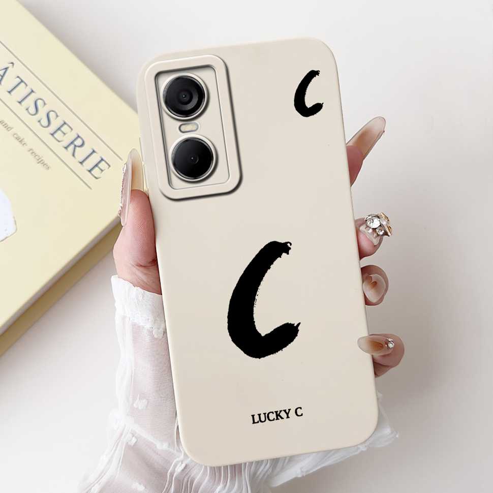 Luckly Letters Cover For Tecno Pop 6 Pro Case 2022 Silicone Soft TPU Phone Case For Tecno Pop6 Pop 6 Pro Bumper 6.6"